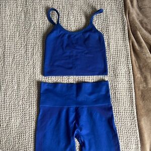 SET Active Blue Leggings and Top Set